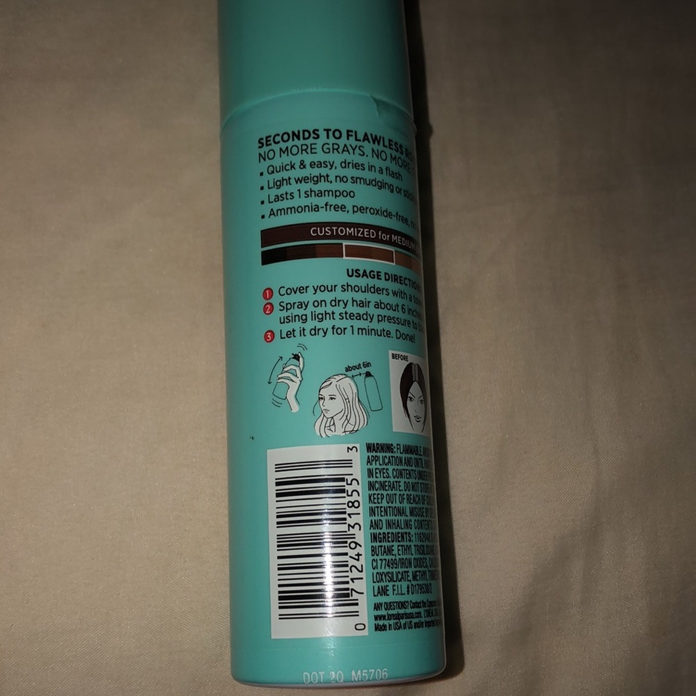 New L’Oréal Magic Root Cover Up Medium Brown 2.0 OZ (57g) BUNDLE OF 2 cans - Picture 3 of 4